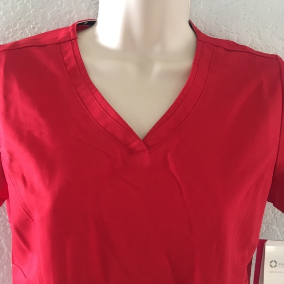 HeartSoul Tops Heartsoul Medical Uniform Scrub Top 2972 Red Poshmark